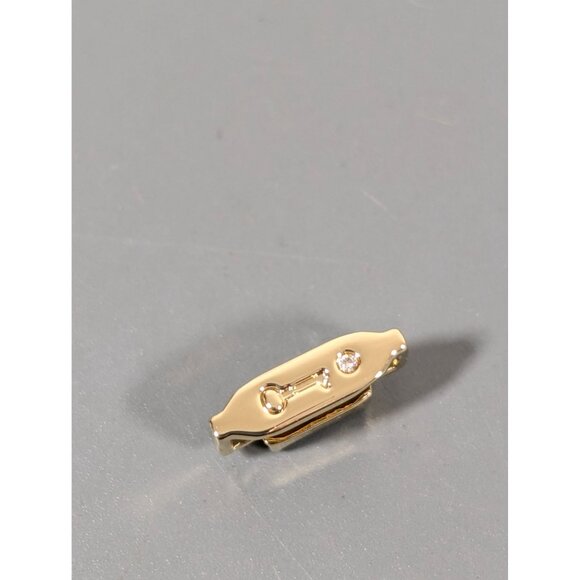 Keep Collective May Birthstone Green Baguette Gold Tone Slide Charm NEW - Picture 3 of 5